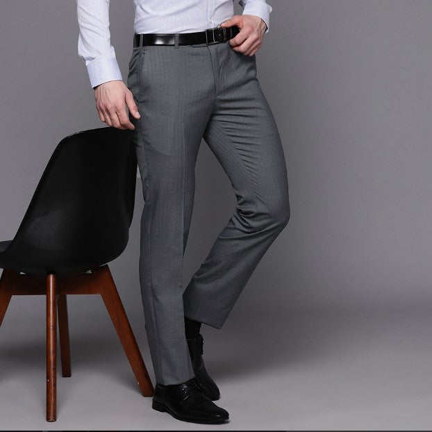 Men Slim Fit Formal Pent & Cotton Plain Shirt