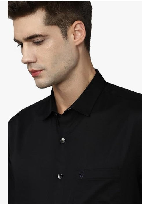 Men Slim Fit Formal Pent  & Cotton Plain Shirt